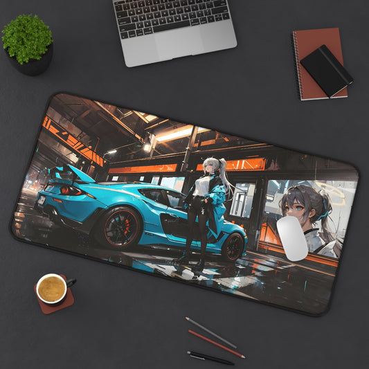 Anime Girl Mazda Rx7 Gaming Mouse Pad