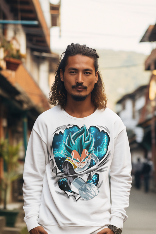 Prince Vageta From Dragon Ball Unisex Heavyweight Premium Oversized Sweatshirt