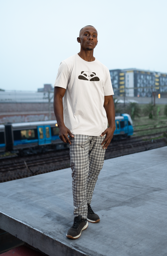 Resting Panda Round Neck Half Sleeve Unisex Tshirt