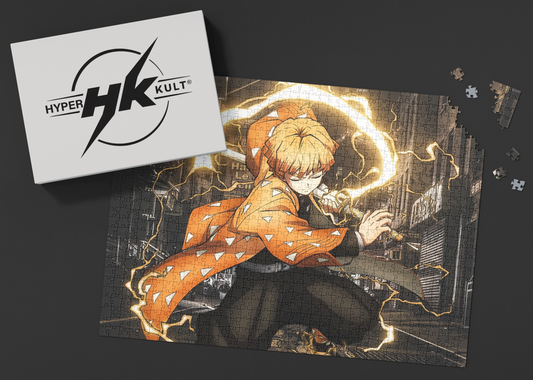 Hyper Kult: Master the Thunder Breathing with the Zenitsu Agatsuma Jigsaw Puzzle